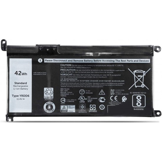 BATERIA DELL INSPIRON 15 7586 5482 5485 5491 3493 3582 3593 3793 5493 5593 VOSTRO 3491 INSPIRON 17 5765 SERIES | 01VX1H 0VM732 VM732 YRDD6 DELL 12254